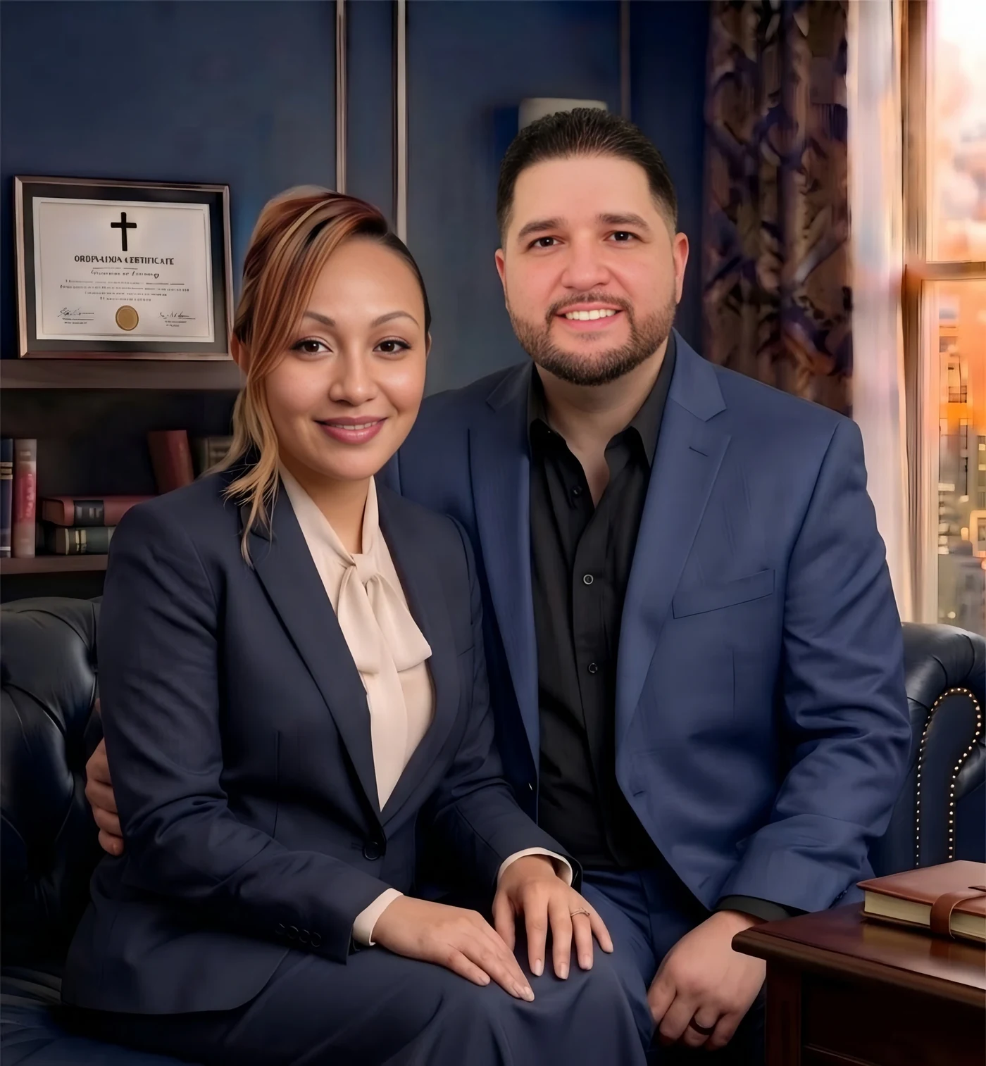 Pastor Karlos Torres junto a su esposa Lily